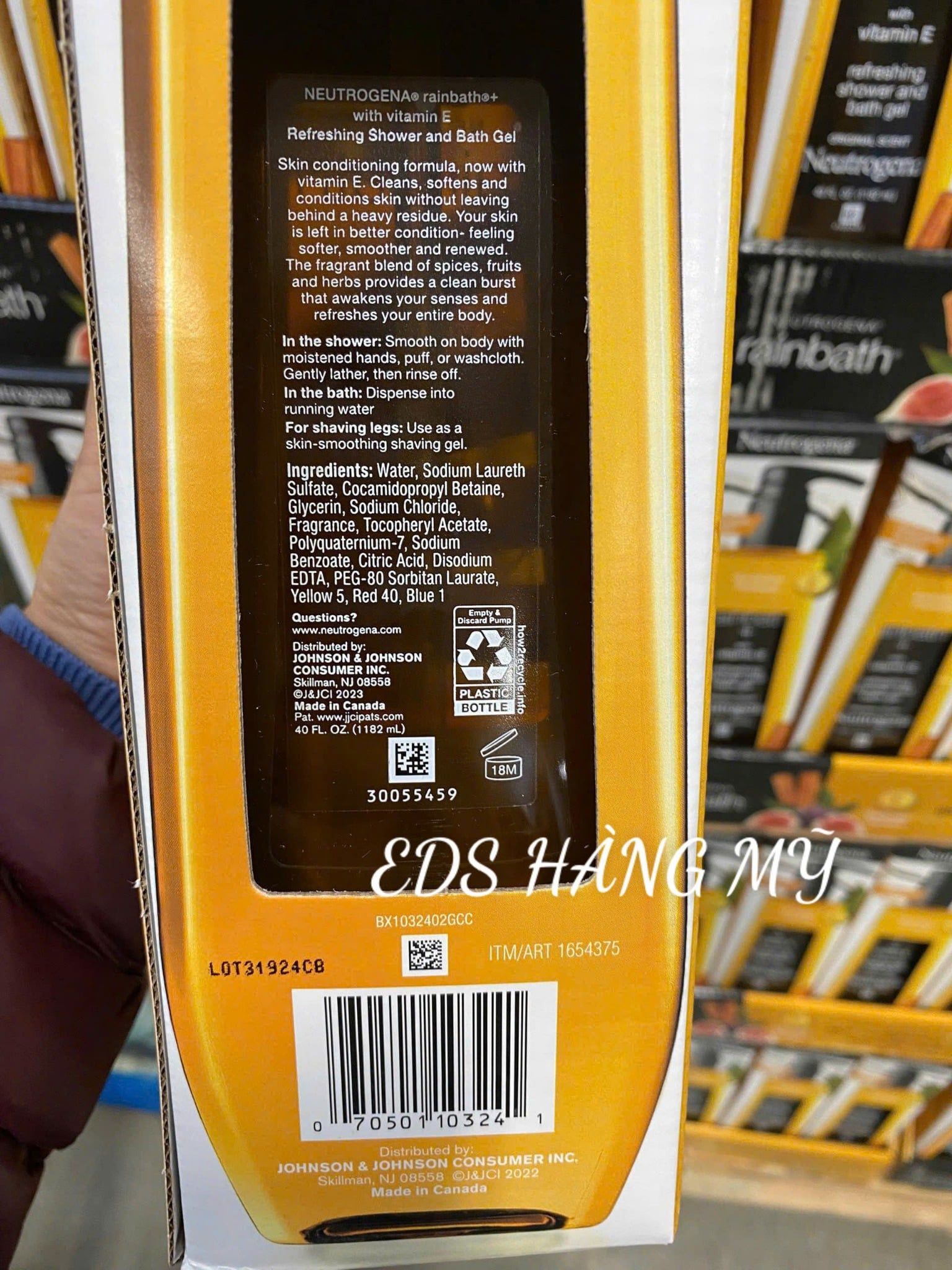 Sữa tắm giảm mụn lưng và viêm nang lông Neutrogena Rainbath