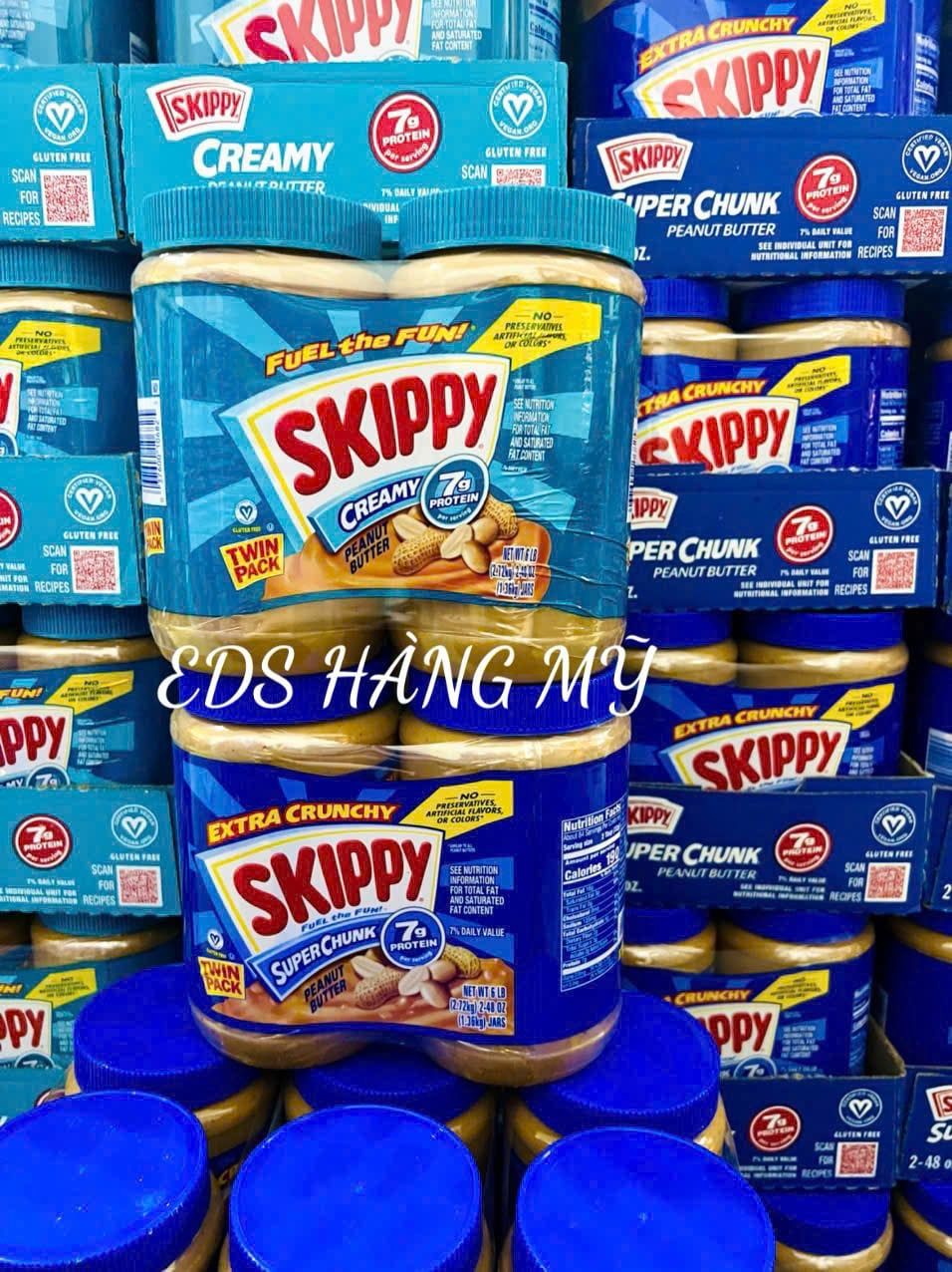 Bơ Đậu Phộng Skippy Cream Peanut Butter 1.36kg