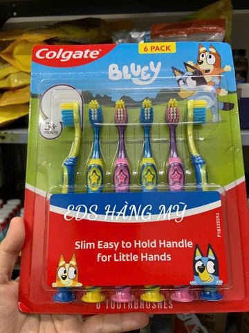  Bàn Chải Đánh Răng Trẻ Em Colgate Bluey (6 pack) 
