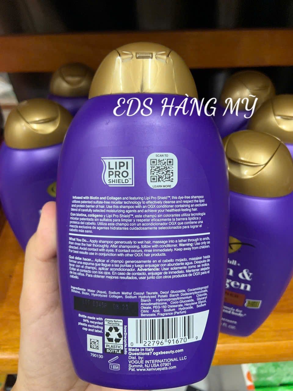 Set dầu gội & xả Biotin & Collagen