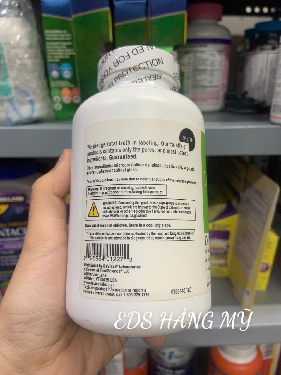Viên uống thoái hóa cột sống, thoát vị đĩa đệm Davinci Laboratories of Vermont Disc Discovery