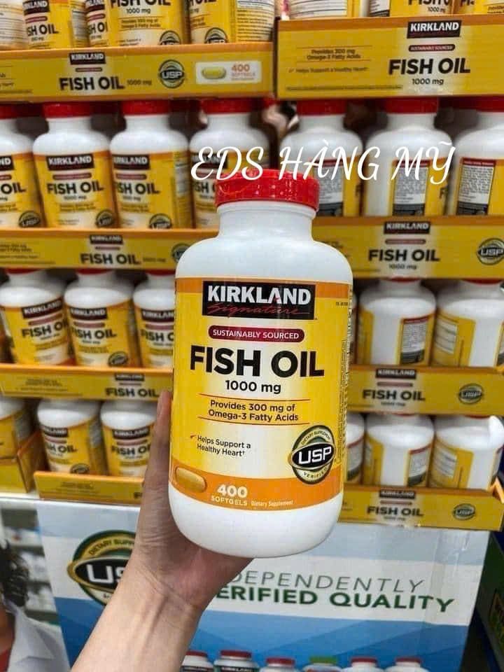 Viên uống dầu cá Kirkland Signature  Fish Oil 1000mg