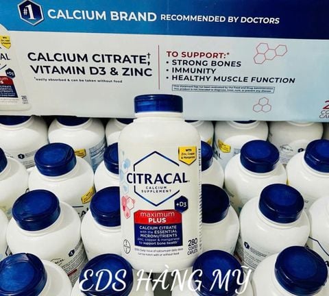  Viên uống bổ sung Canxi Citracal Maximum Calcium Citrate +D3 
