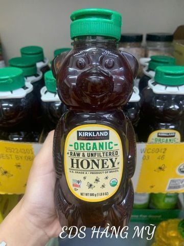  Mật ong hữu cơ Kirkland Organic Raw Honey - Chai 680gr 