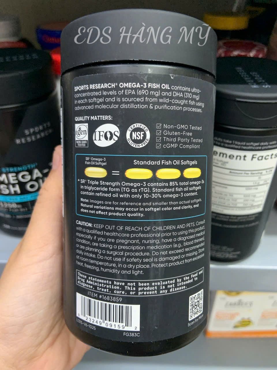 Viên Uống Dầu cá SR Triple Strength Omega‑3 Fish Oil
