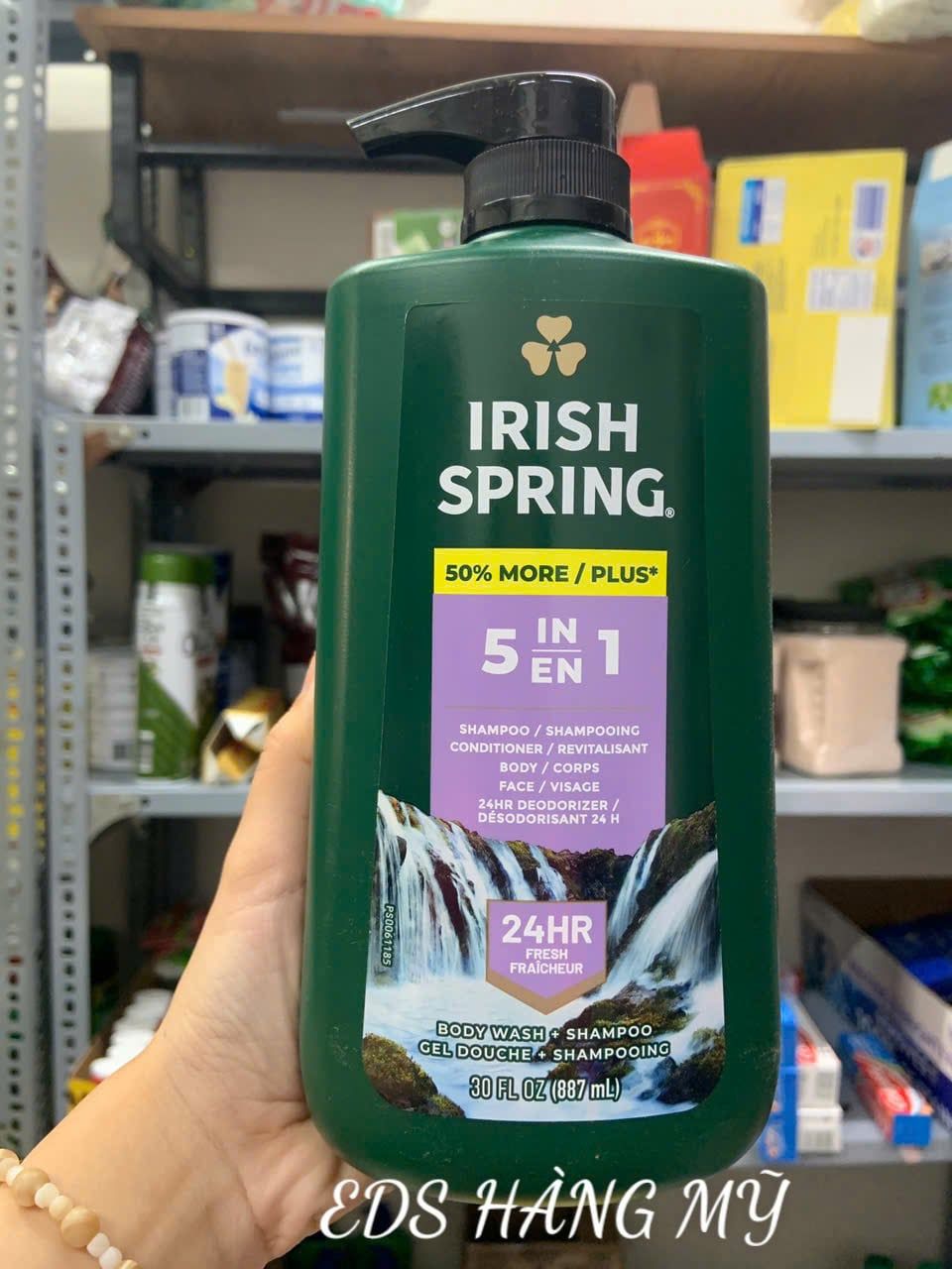 Sữa tắm gội toàn thân dành cho nam Irish Spring