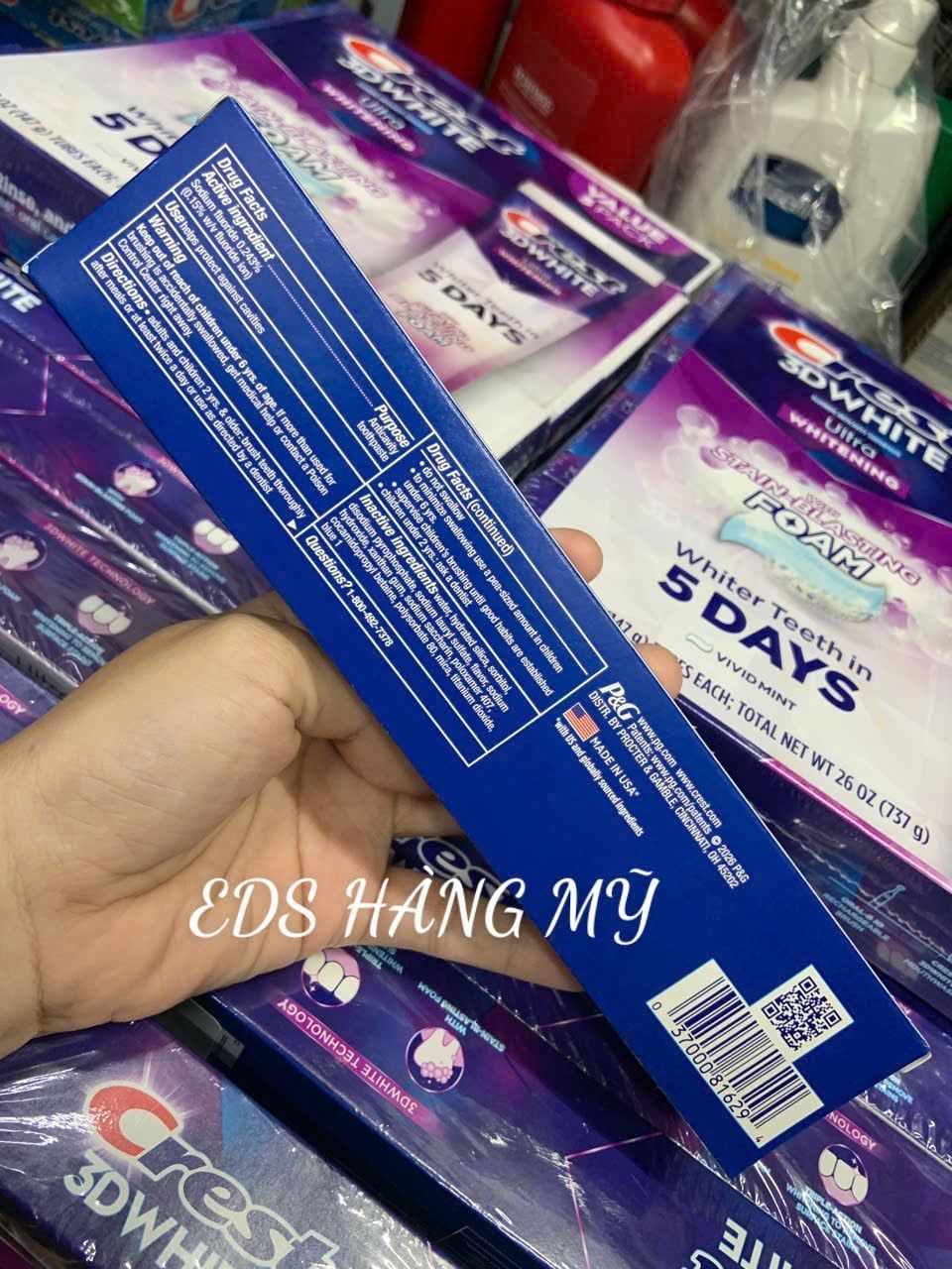 KEM ĐÁNH RĂNG CREST 3D WHITE ULTRA WHITENING