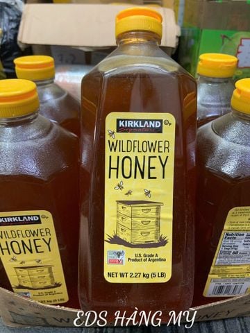  Mật ong Kirkland Wildflower Honey - Chai 2,27kg 