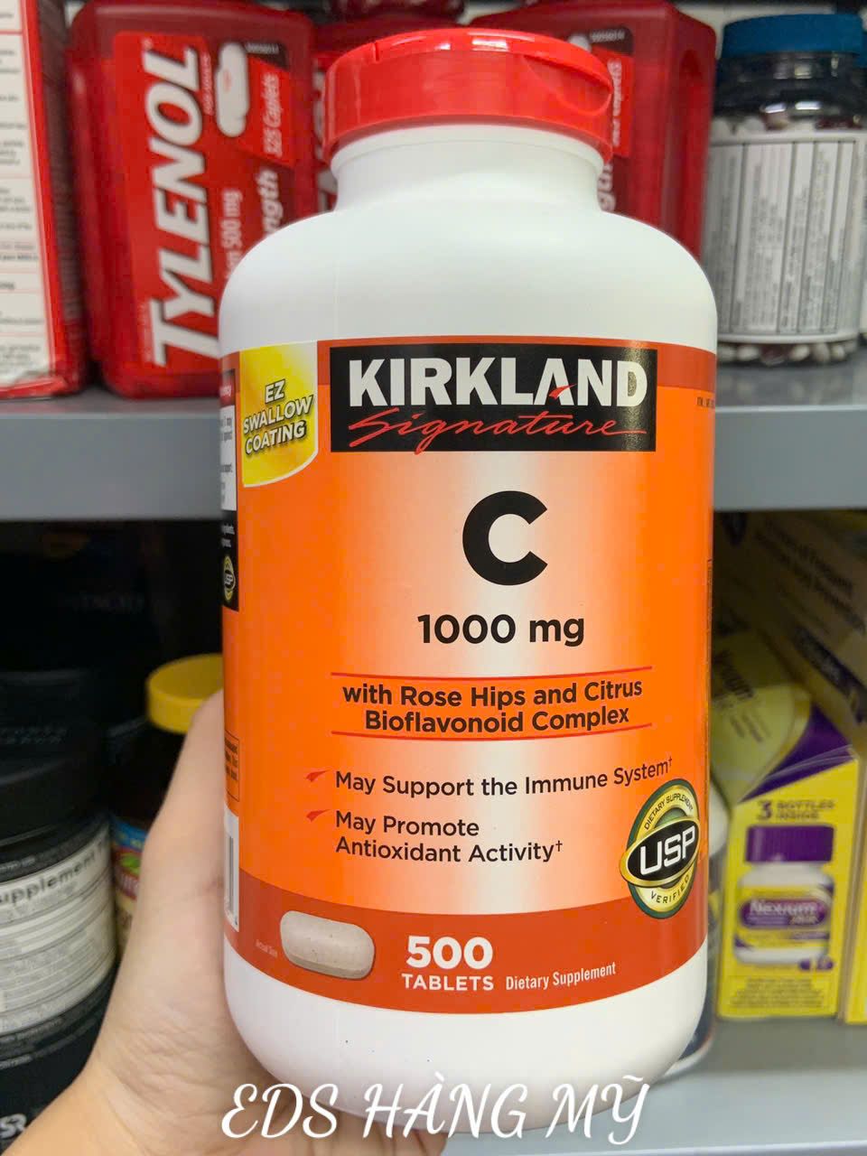 Viên uống, viên ngậm bỏ sung vitamin c Kirkland