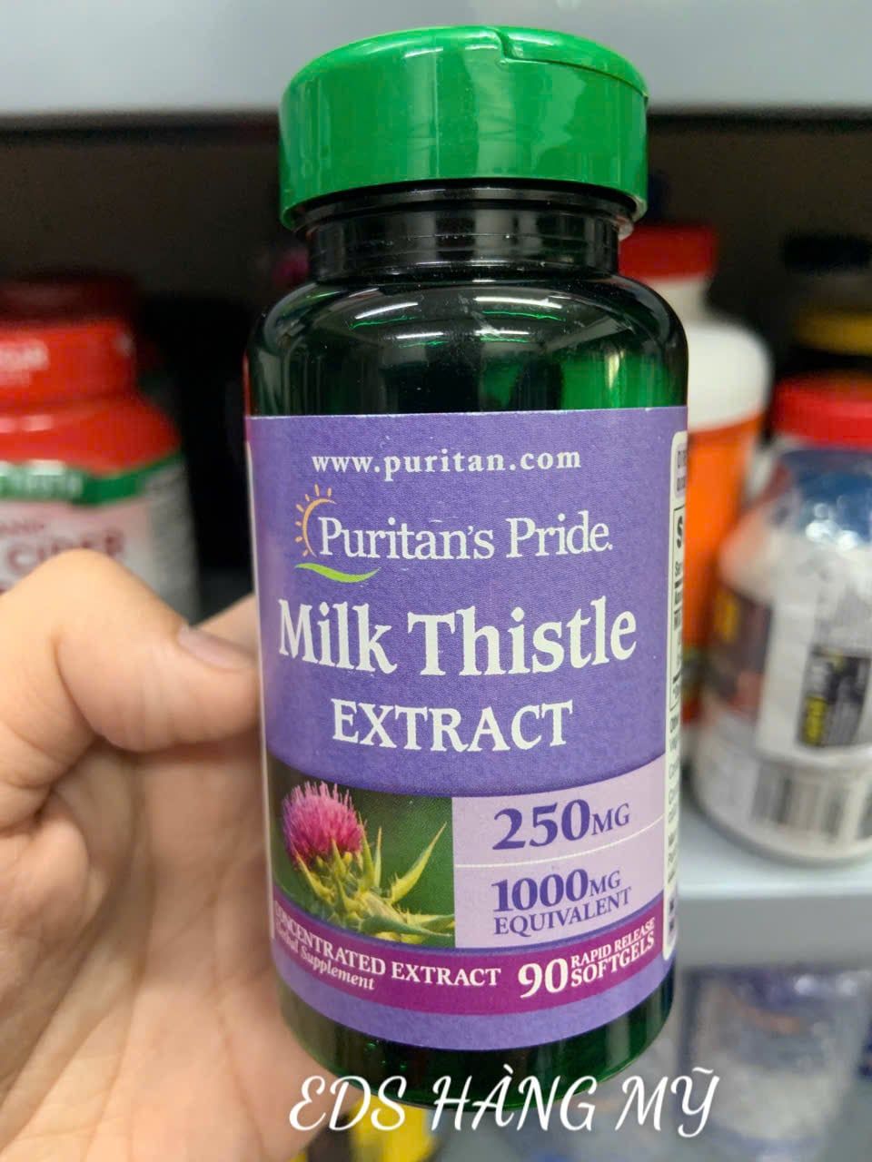 Viên uống giải độc, bổ gan Puritan’s Pride Milk Thistle Extract 1000mg