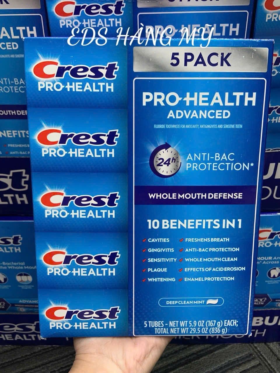 Kem đánh răng Crest Pro-Health Advanced Whitening