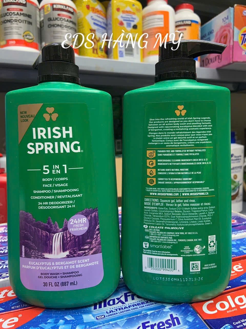 Sữa tắm gội toàn thân dành cho nam Irish Spring