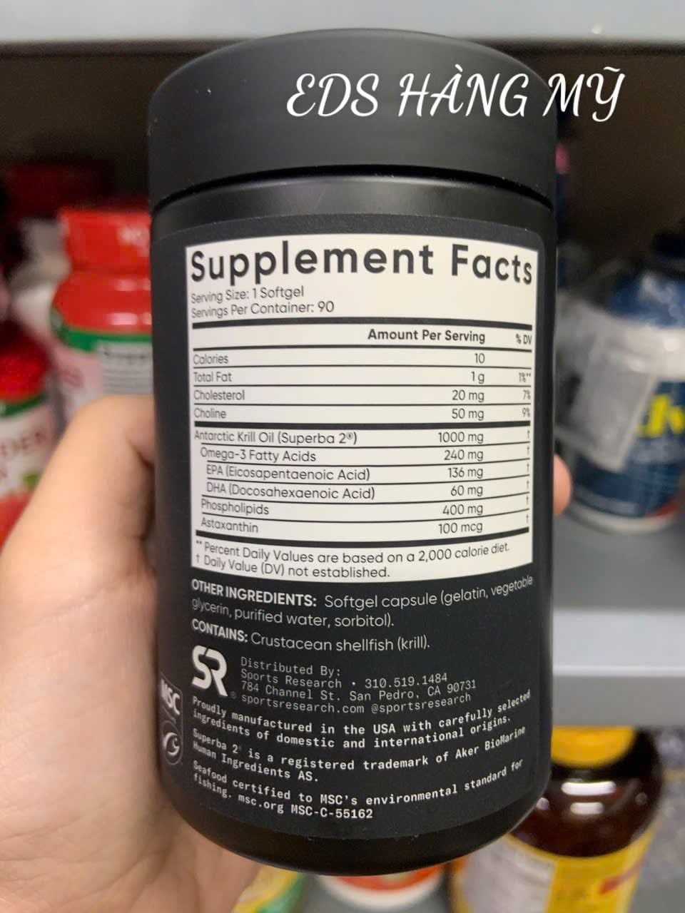 Sports Research Double Strength Omega-3 Krill Oil