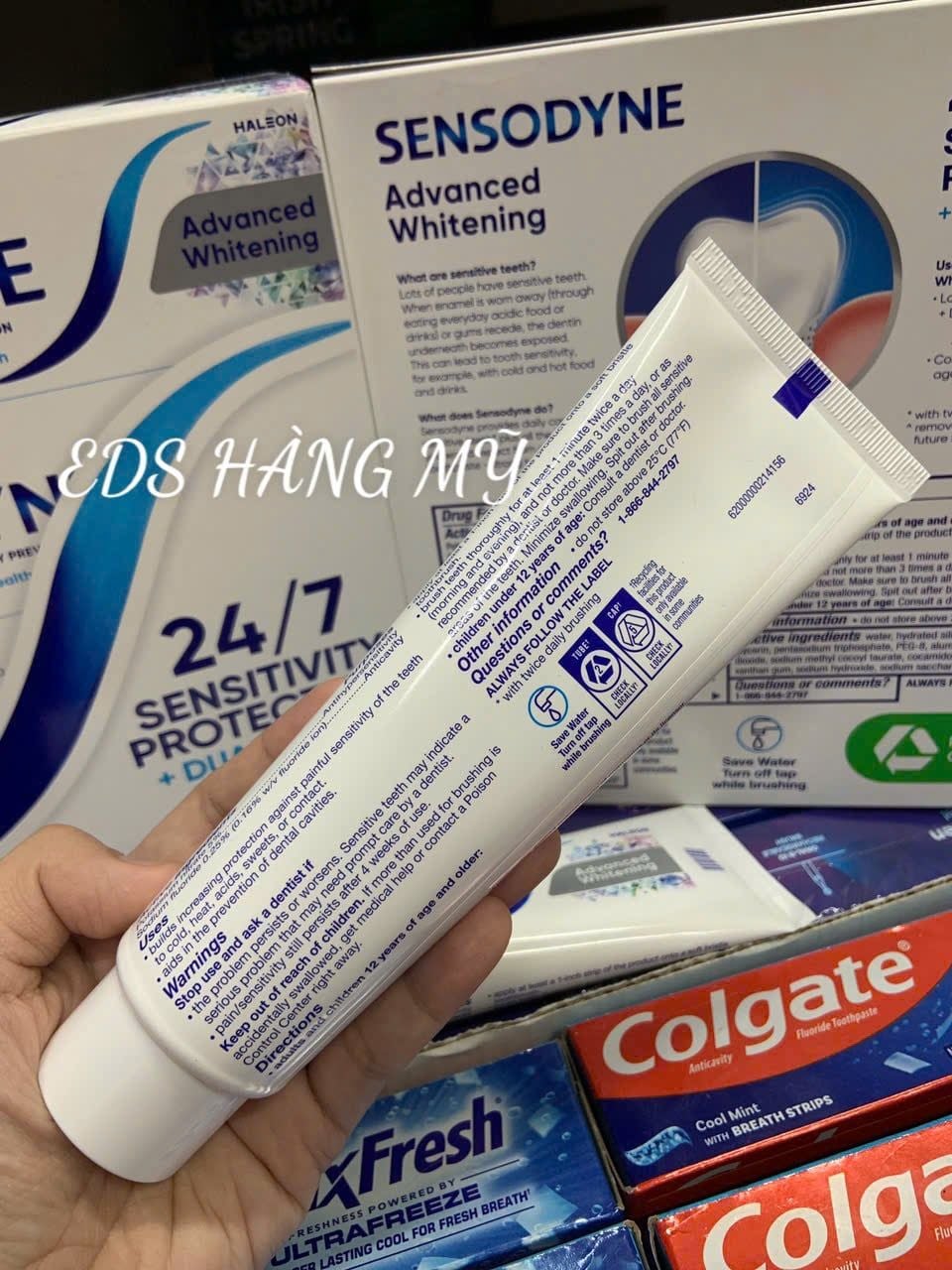 Kem đánh răng làm trắng giảm ê buốt dùng cho nướu nhạy cảm Sensodyne