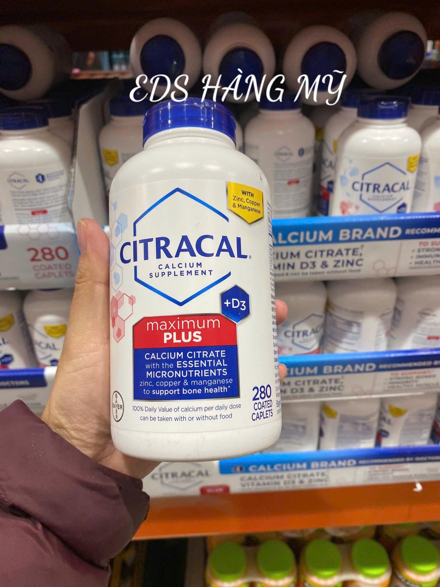Viên uống bổ sung Canxi Citracal Maximum Calcium Citrate +D3