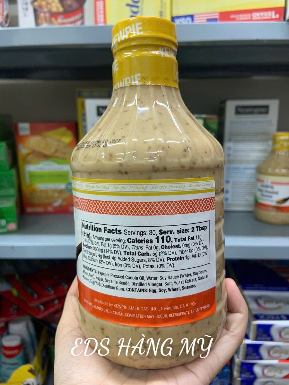 Sốt mè rang Kewpie Deep Roasted Sesame của Mỹ