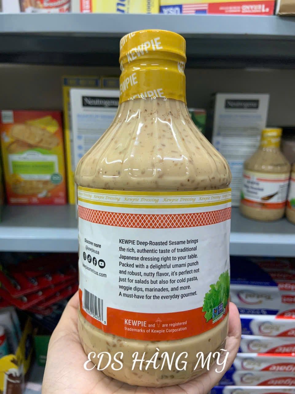 Sốt mè rang Kewpie Deep Roasted Sesame của Mỹ