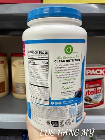  Bột Protein hữu cơ Orgain Organic Protein 