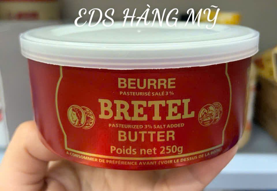 Bơ Pháp Bretel Butter hộp 250g