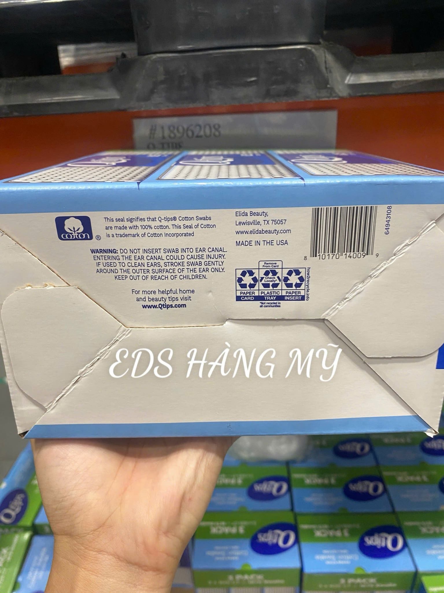 Tăm bông ngoáy tai, trang điểm Q-tips
