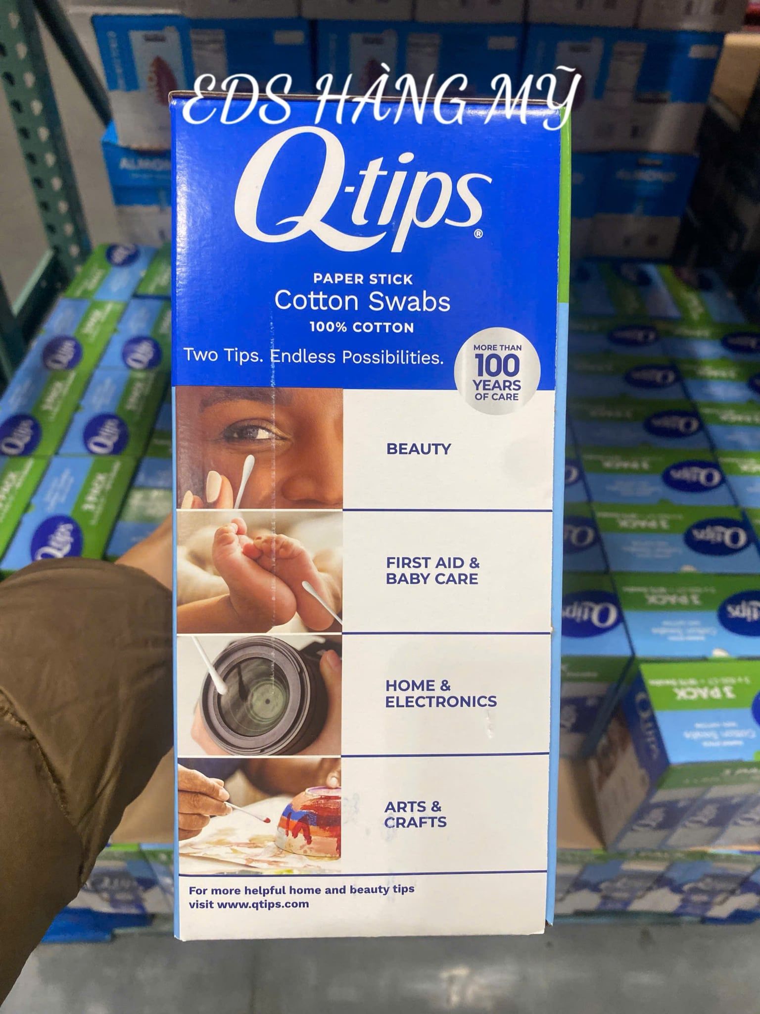Tăm bông ngoáy tai, trang điểm Q-tips