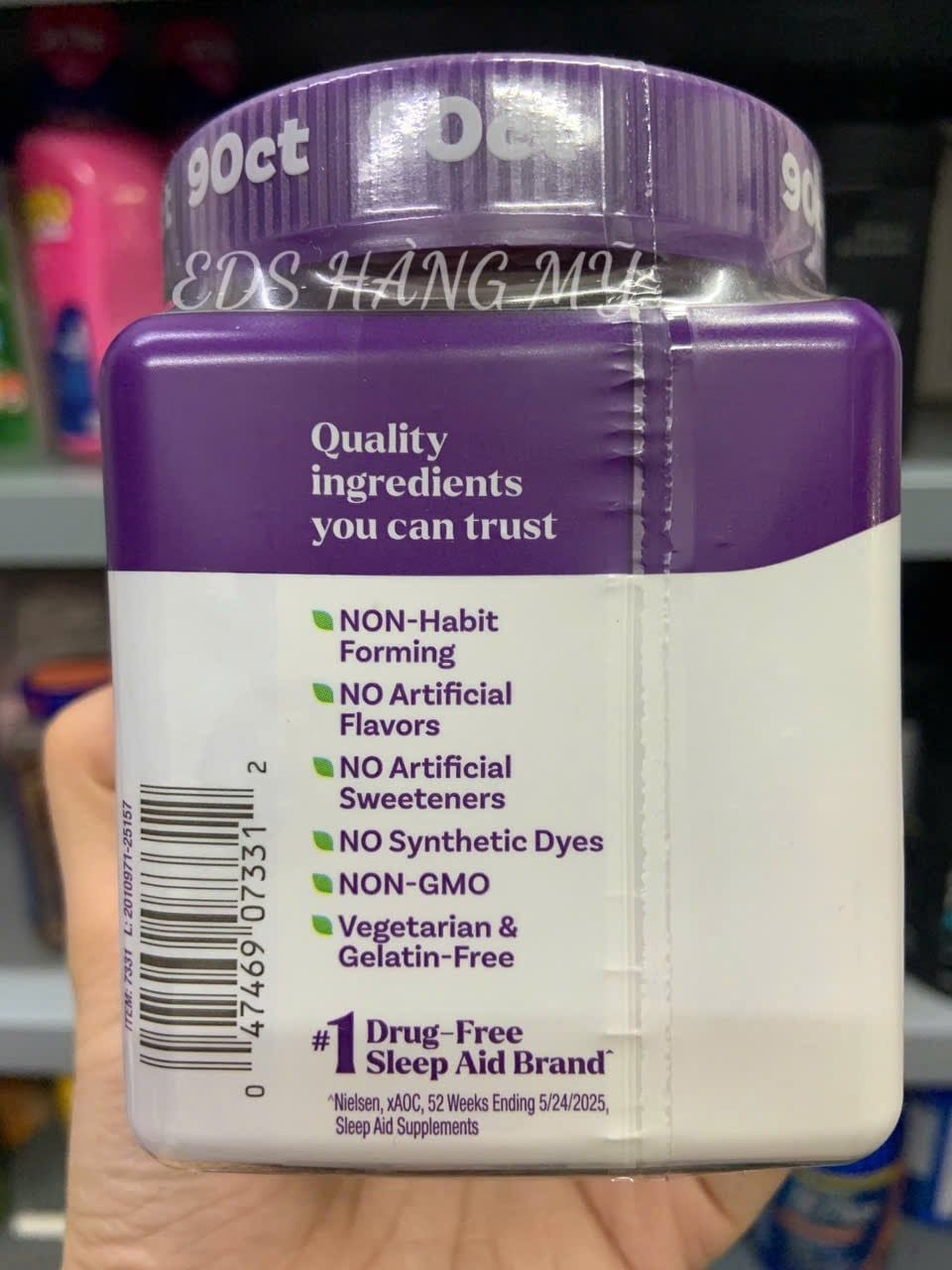 Kẹo ngủ Natrol Melatonin sleep Gummies 10mg