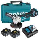 MÁY MÀI GÓC 100mm PIN 18V DGA418RTE (2 pin 5.0Ah BL1850, Sạc nhanh DC18RC)