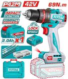 Máy khoan búa không chổi than dùng pin 42V TIDLI426981