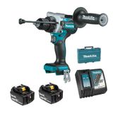 MÁY KHOAN BÚA,VẶN VÍT PIN 18V MAKITA DHP486RTE (BL) (2 pin 5.0Ah BL1850, Sạc nhanh 18RC)