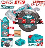 Máy cưa đĩa tròn  không chổi than  dùng pin 42V TSLI4218511