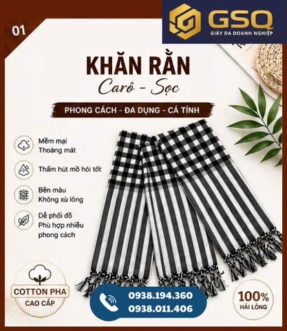 KHĂN RẰN NAM BỘ BÌA TRẮNG KHỔ LỚN 160x60CM