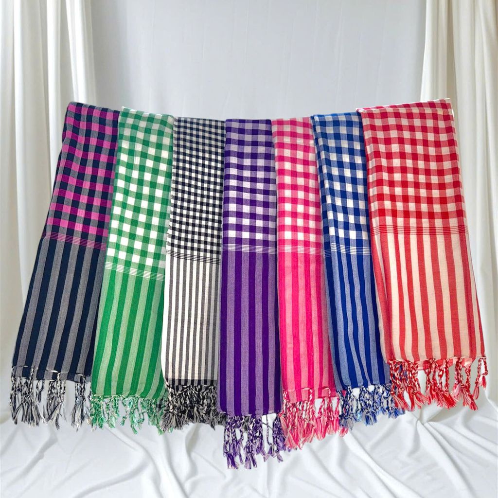 Khăn Rằn Nam Bộ size lớn 160X60 cm, loại tốt nhiều màu lựa chọn