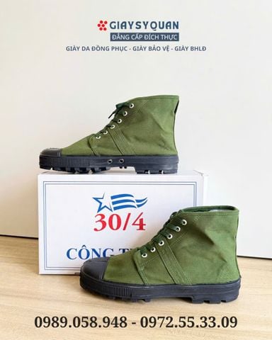 GIÀY VẢI BỘ ĐỘI CAO CỔ ĐI RỪNG , LÀM VƯỜN GIÁ RẺ - CÔNG TY 32