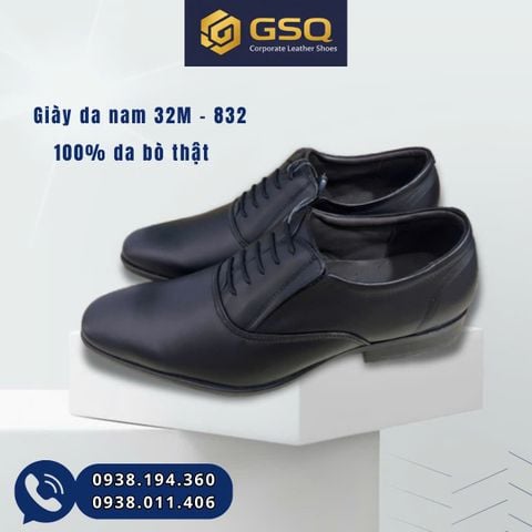 GIÀY DA NAM CAO CẤP MÃ 832 (KIỂU GIÀY CẤP TƯỚNG) – THANH LỊCH CHUẨN PHONG THÁI
