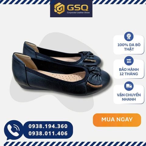 Giày Búp Bê Nữ Cao 2cm Có Nơ – Giải Pháp Hoàn Hảo Cho Đồng Phục Khách Sạn, Nhà Hàng