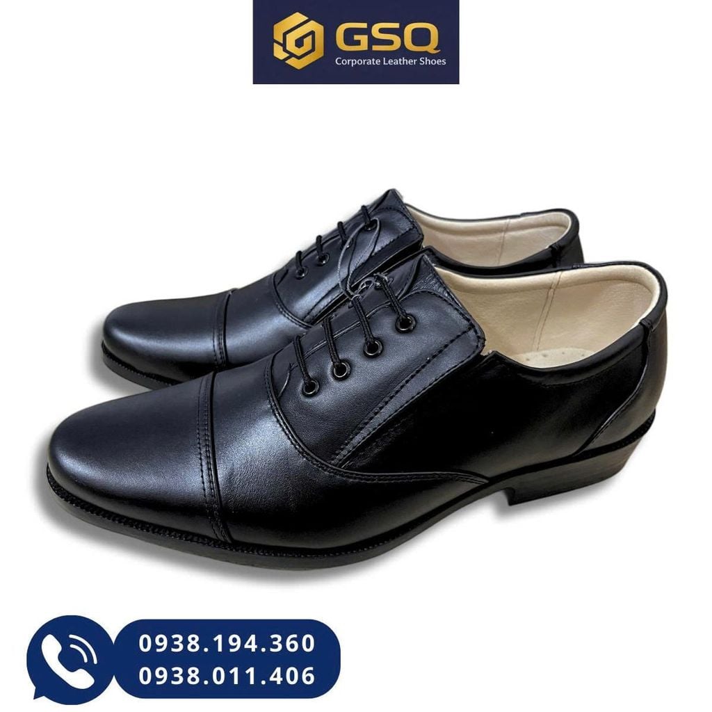 GIÀY DA NAM CAO CẤP ASECO 32 MÃ 608 ( KIỂU GIÀY SỸ QUAN CẤP TÁ ) –  FORM LỚN CỔ ĐIỂN, CHẮC CHẮN