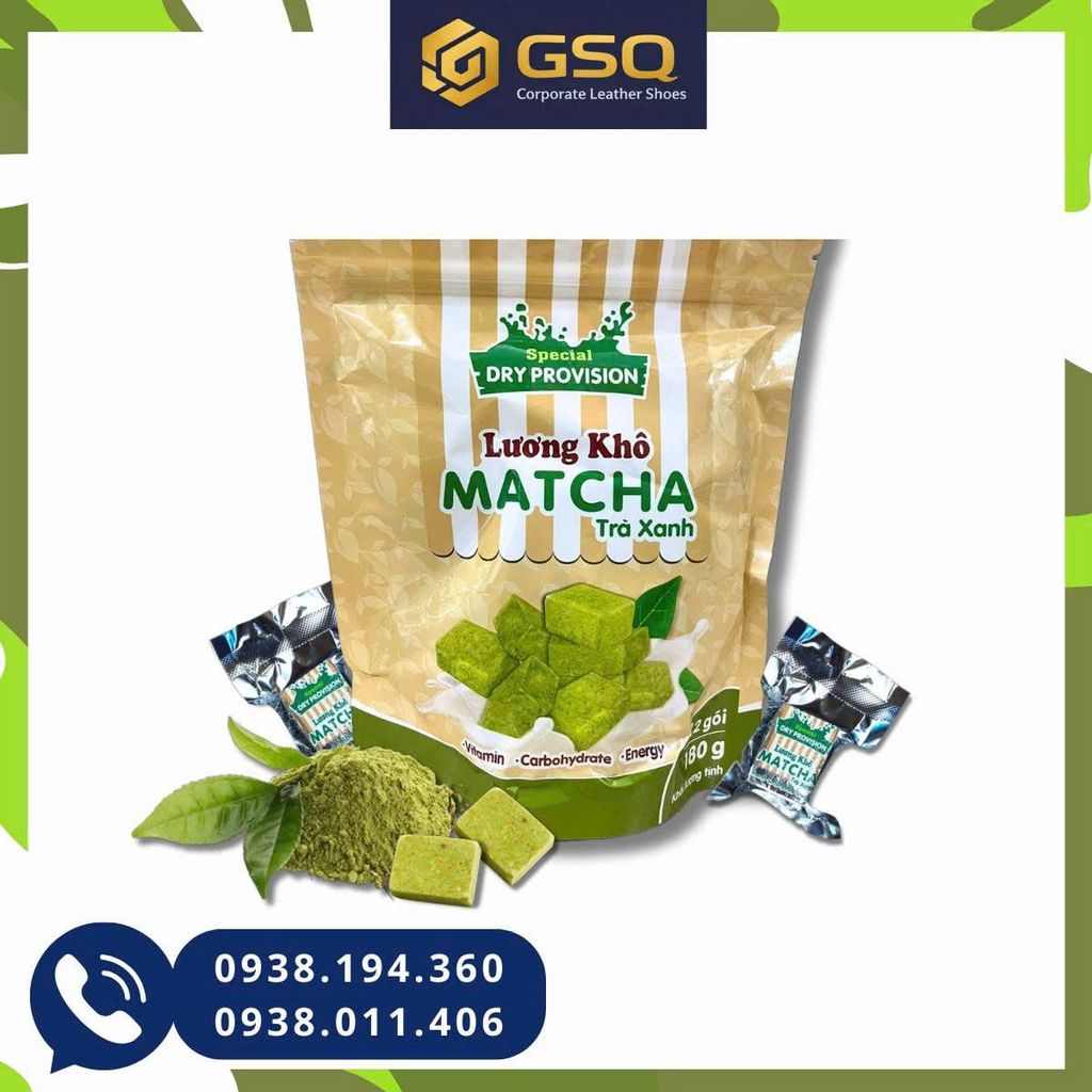 Lương Khô Matcha Trà Xanh 180g – Giải Pháp Ăn Nhanh Gọn, Đủ Năng Lượng Mỗi Ngày