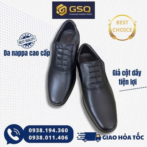 Giày Da Nam Nappa Cao Cấp Mã PN13 (Kiểu Giày Công An Cấp Tướng )