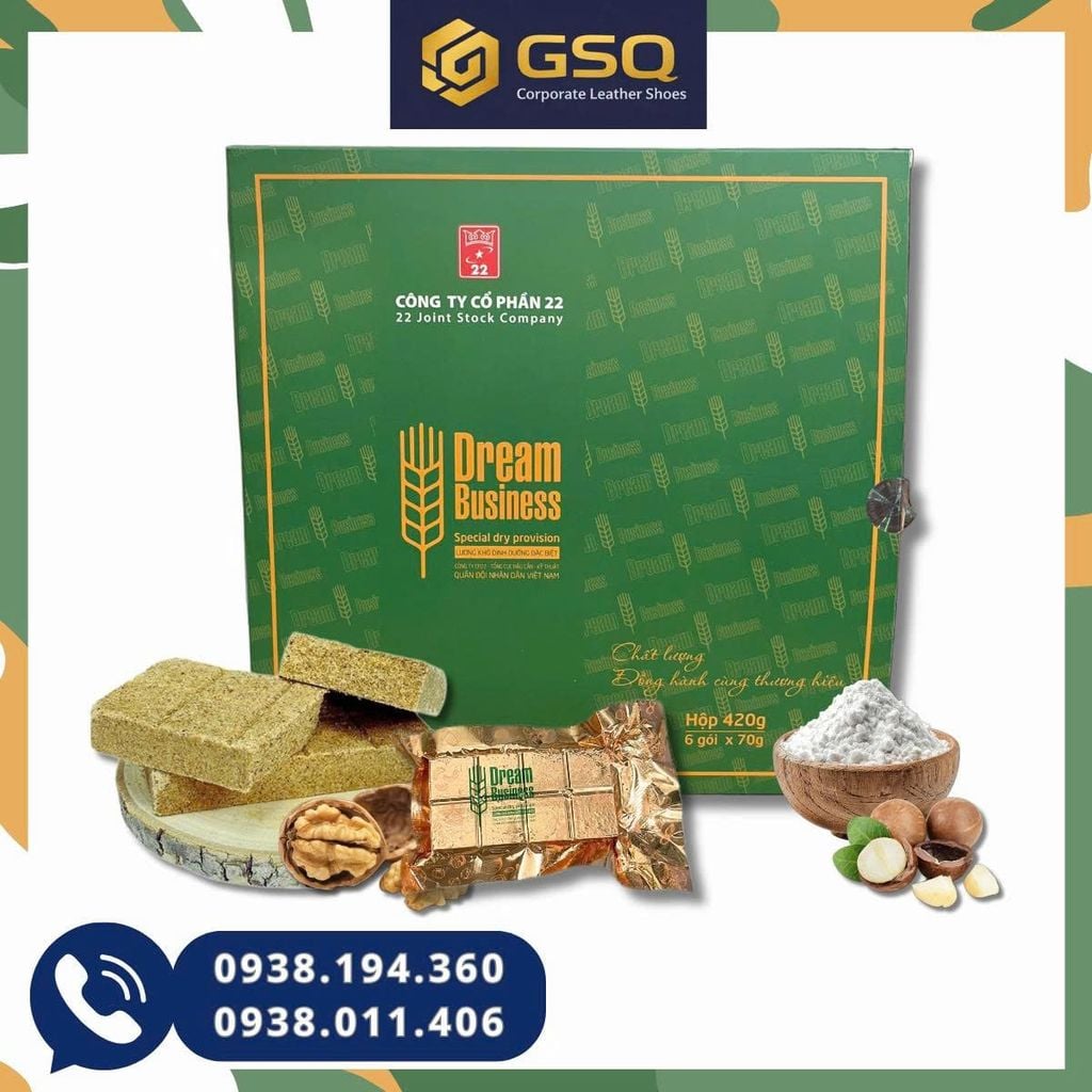 Lương Khô Cao Cấp Dream Business Thành Phân Dinh Dưỡng Cao Tốt Cho Tim Mạch