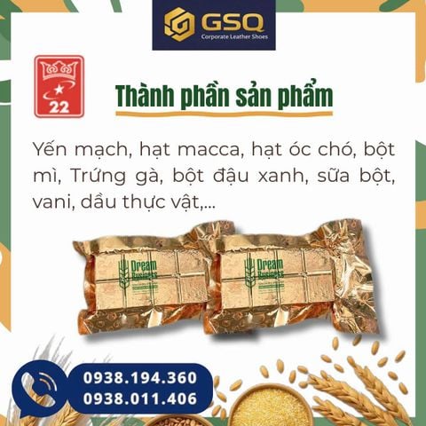 Lương Khô Cao Cấp Dream Business Thành Phân Dinh Dưỡng Cao Tốt Cho Tim Mạch