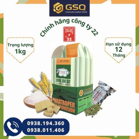 Lương Khô Bay Quân Đội 1 Hộp/ 1 Kg Sản Phẩm Chính Hãng Công Ty 22