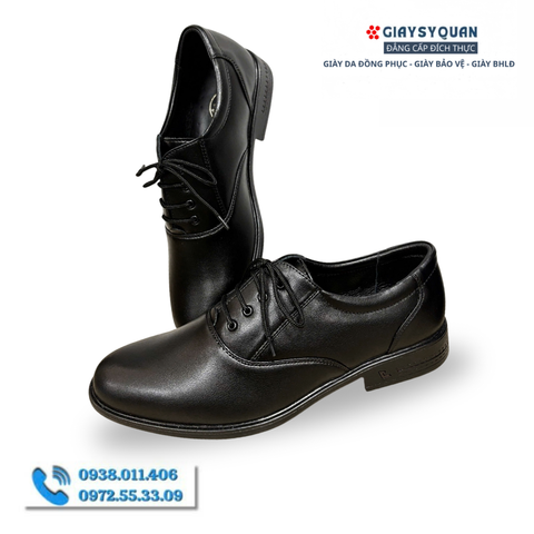 Giày Da Nam Công Sở Mã 407A - Da Thật 100%, Có Khâu Đế, Bảo Hành 12 Tháng