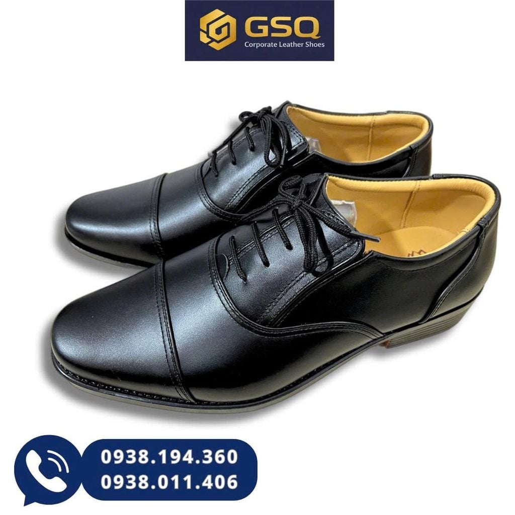 Giày Da Nam Cao Cấp PN11 ( Kiểu Giày Cấp Tá Công An ) – Form Chuẩn, Lịch Lãm, Bền Đẹp Theo Thời Gian