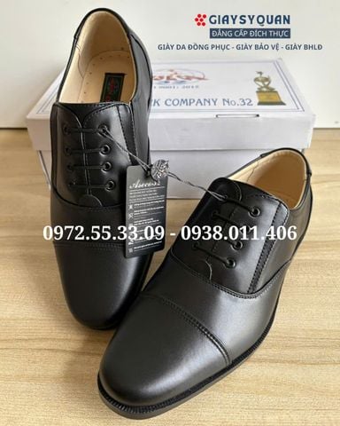 Giày Da Nam ASECO 32 Mã 32M- 608 ( Kiểu Giày Quân Đội Cấp Tá )