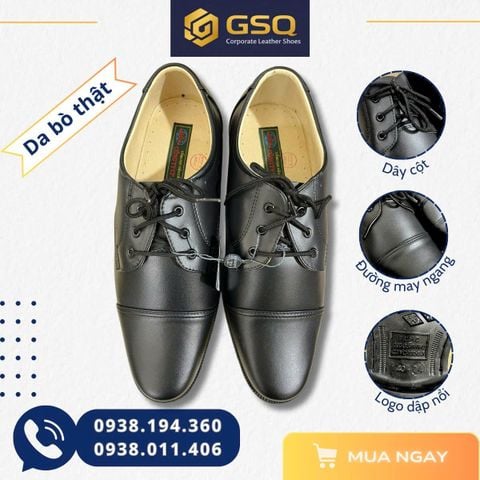 Giày Da Nam ASECO 32 Cột Dây Mã 05M  ( Kiểu Giày Sỹ Quan Cấp Úy ) – Lựa Chọn Bền Bỉ Cho Công Sở & Đồng Phục