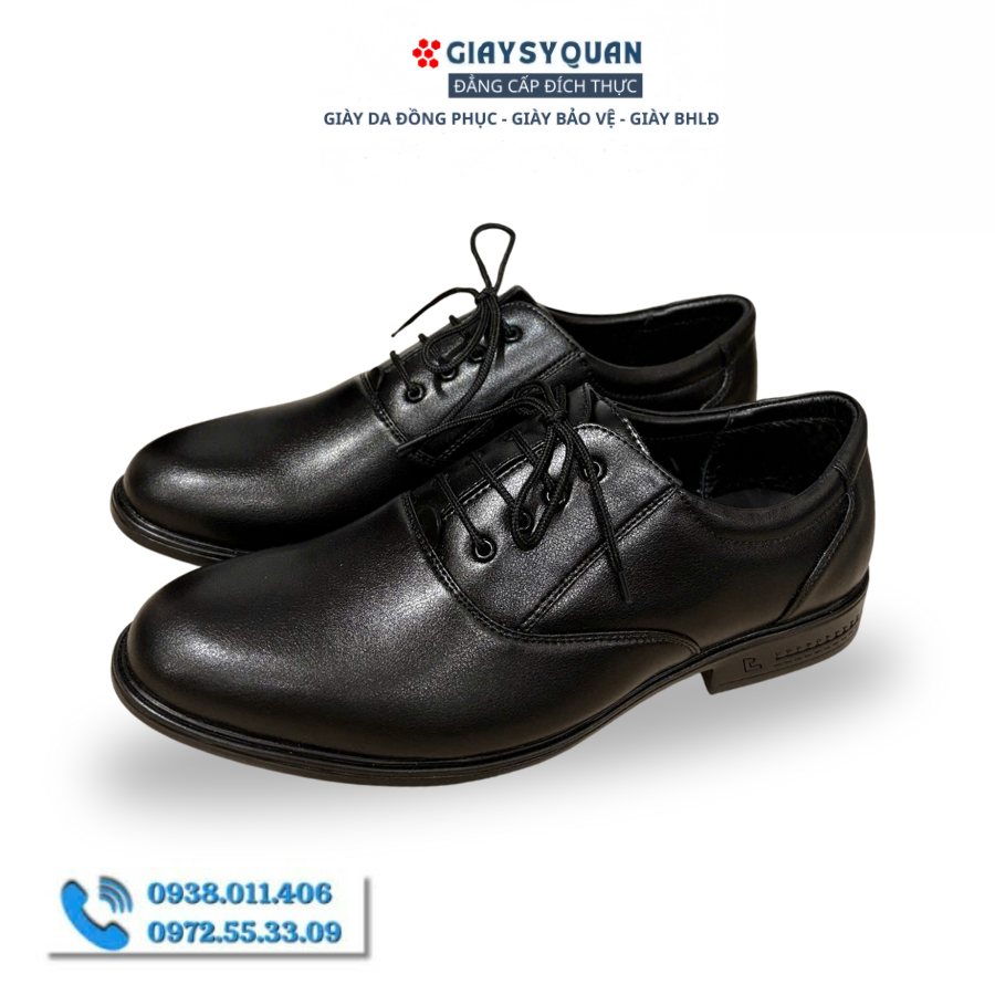 Giày Da Nam Công Sở Mã 407A - Da Thật 100%, Có Khâu Đế, Bảo Hành 12 Tháng