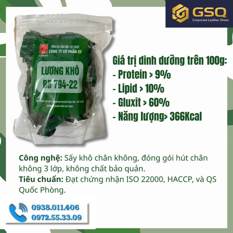 Lương Khô BB 794 - Công Ty CP 22 _ Giải Pháp Dinh Dưỡng Gọn Nhẹ