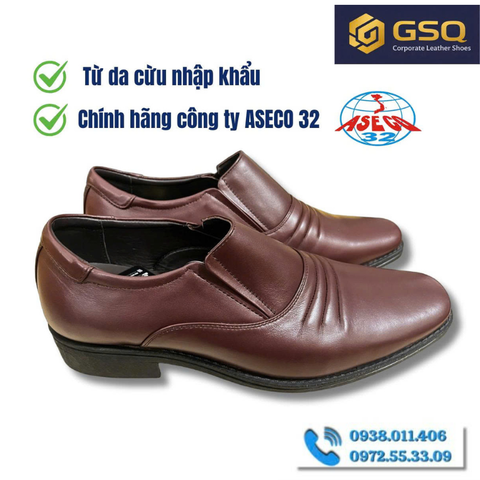 GIÀY LƯỜI CAO CẤP DA CỪU ĐẾ NÚM HƠI ÊM ÁI – ASECO 32 Mã 714AIR