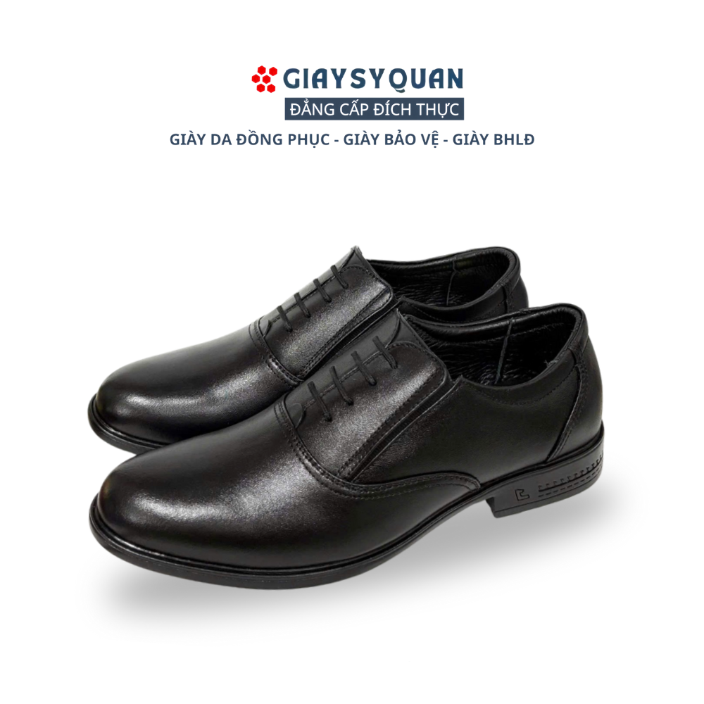 Giày Da Nam 406A - Da Cao Cấp, Đế Cao Su May Đế