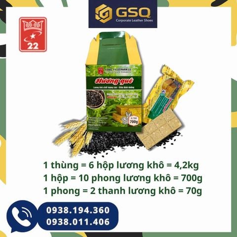Lương Khô Hương Quê Vị Muối Vừng Công Ty 22 (700G/Hộp)